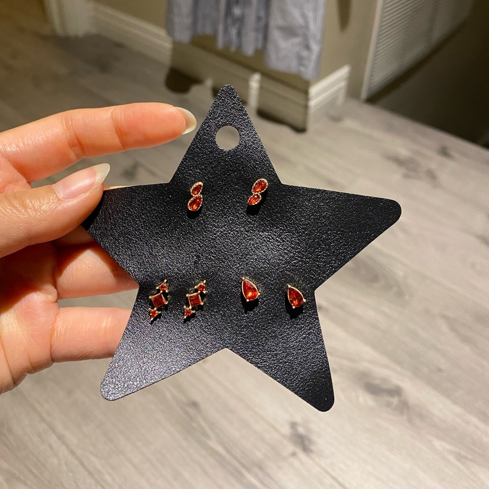 Free people earring set, 3 pairs